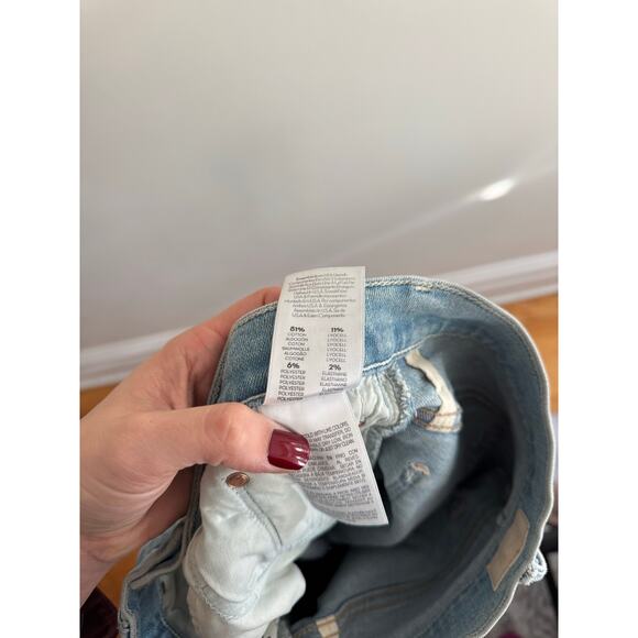 MOTHER The Weekender Fray Jeans in Swimming Pool Sunday Size 26 - Picture 11 of 11